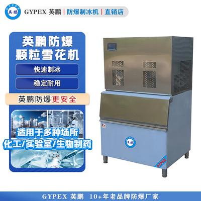 英鹏防爆制冰机 分体式颗粒雪花机-800KG
